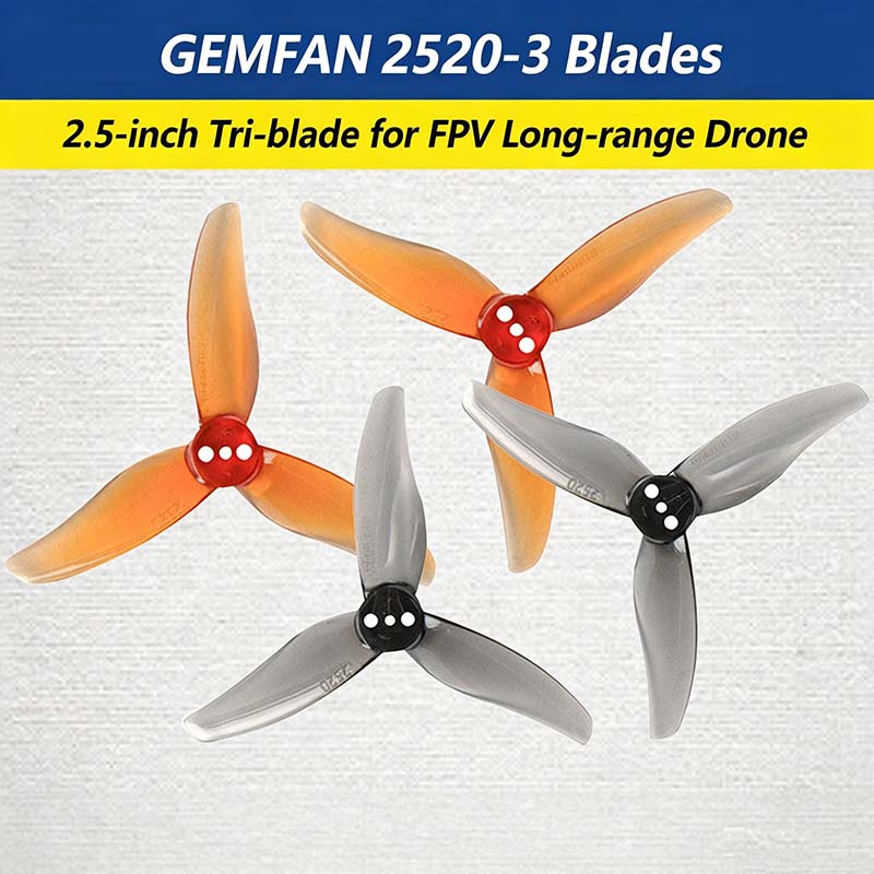 ใบพัด Gemfan Hurricane 2520-3  - Fpv Drone Propeller บทวิจารณ์และราคา